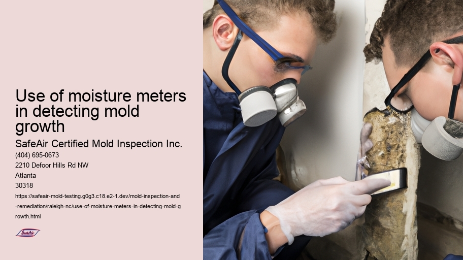 Use of moisture meters in detecting mold growth